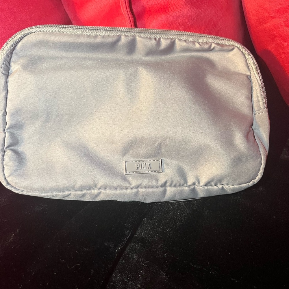 PINK Victoria's Secret Sleek Silver Waist Bag